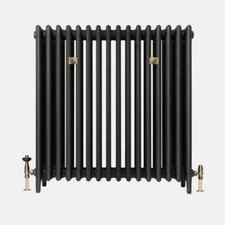 Mercury 6 Column 38" cast iron radiator in Matt Black finish